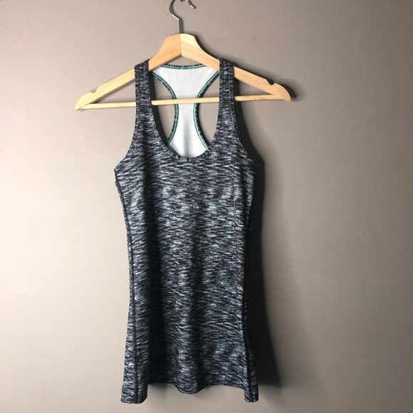 lululemon athletica Tops - Lululemon racerback tank top size 4 gray